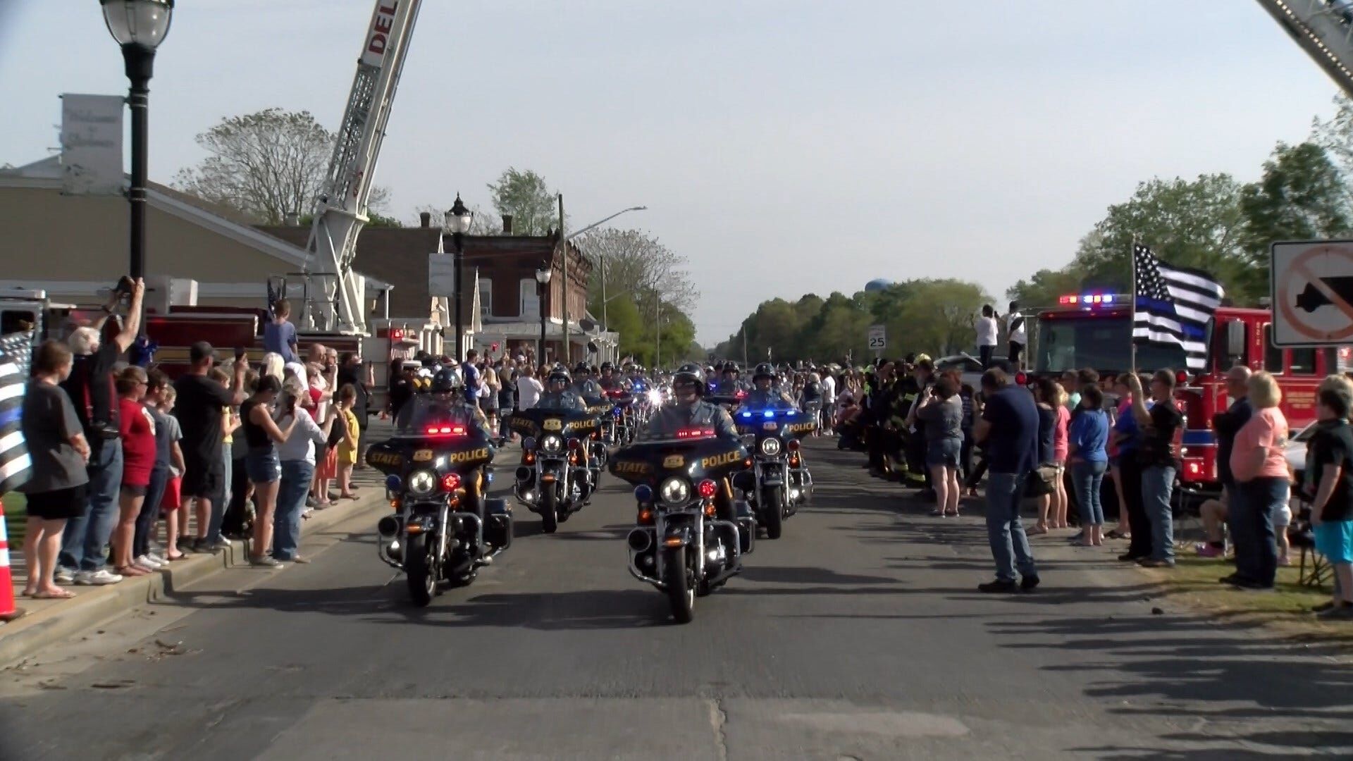 Delmar Police Corporal Keith Heacook Escorted Home & Respects Paid By Community He Served